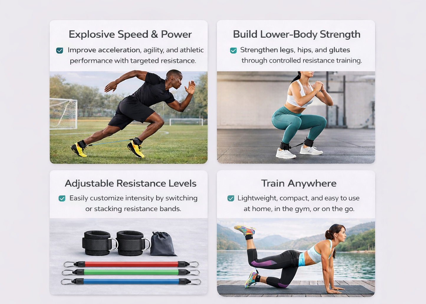 Lower Body Resistance Band Set