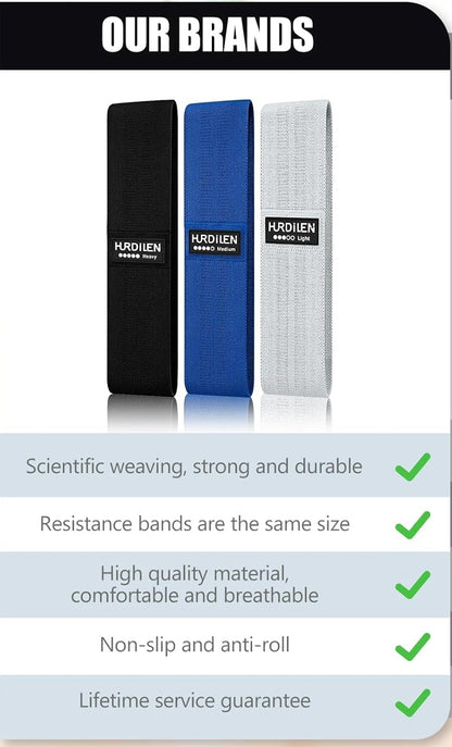 Resistance Bands for Working Out, Exercise Workout Bands for Women & Men, 3 Levels Elastic Stretch Bands for Exercise with Carry Bag for Physical Therapy, Home Fitness, Strength Training, Yoga